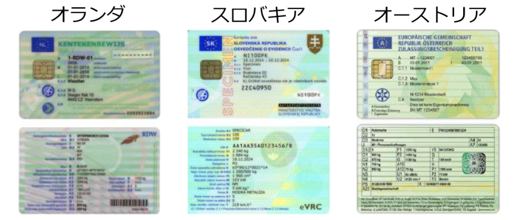 車検証をIC カード化した外国の事例