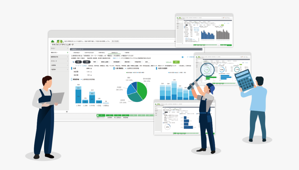Maintenance.cマネジメントダッシュボードの活用イメージ