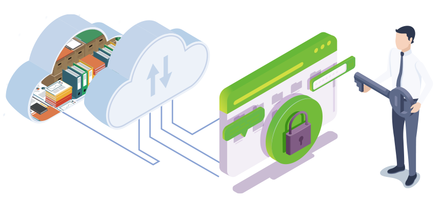 クラウドでのデータ運用イメージ画像